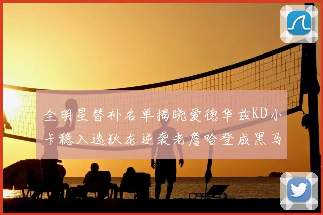 全明星替补名单揭晓爱德华兹KD小卡稳入选狄龙逆袭老詹哈登成黑马